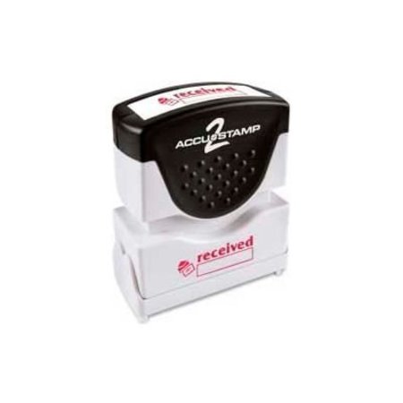 COSCO Cosco Pre-Inked Message Stamp, RECEIVED, 1/2in x 1-5/8in, Red 35570